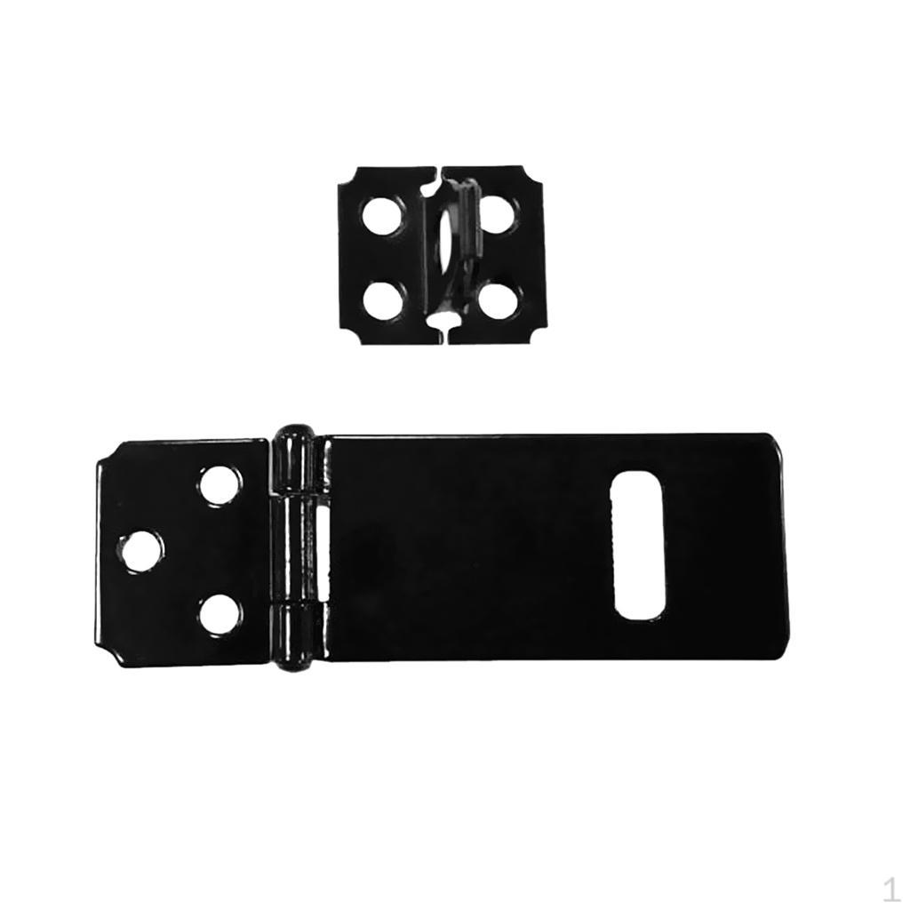 

Heavy Duty Garage Door Iron Padlock Clasp Hasp and Staple Shed