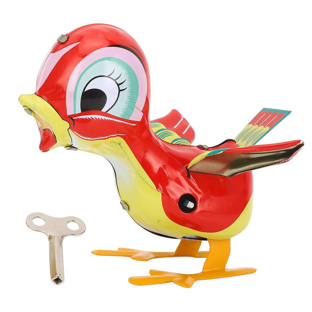 Retro Jumping Duck Wind Up Toy Interesting Vintage Animal Clockwork Toy Home Bar Decoration
