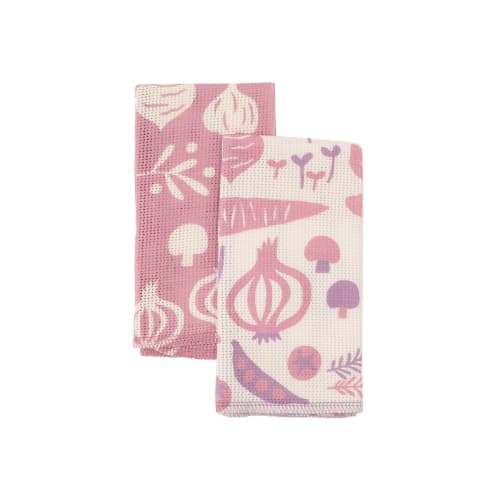Afternoon Tea LIVING JM66 Vegetable Antibacterial Dishcloth, Pink