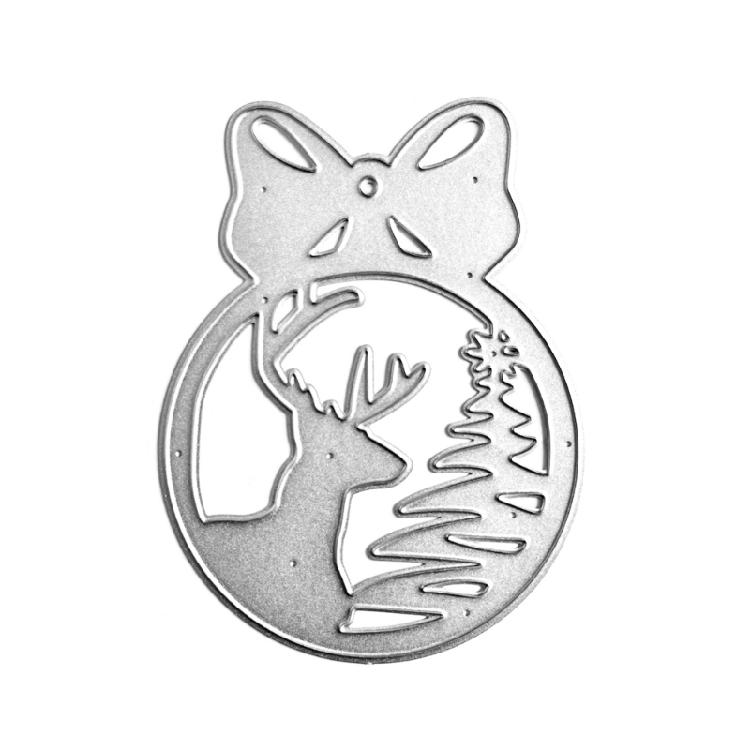 Металлические вырубки Олень Дерево Трафарет для тиснения Скрапбукинг для формы открыток