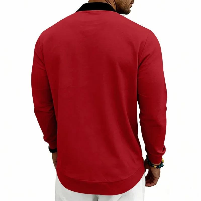 Herren Einfarbige Baseballkragenjacke Lässige Reißverschluss-Bomberjacke Leichter Streetwear-Mantel für Frühling Herbst