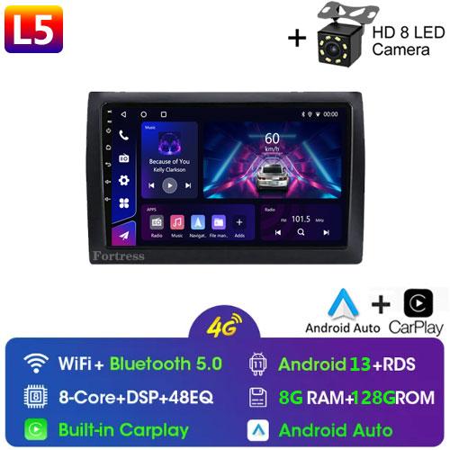 Radio 8GB+128GB 4G Android 13 pentru Fiat Stilo 2002 2003 2004-2010 Player Multimedia stereo pentru masina Carplay Navigatie GPS Auto 2DIN