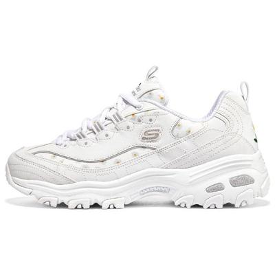 DLites 1.0 Fafa Bär Netzgewebe Synthetikleder Trendig Stoßdämpfend Langlebig Atmungsaktiv Niedrig geschnitten Dad Shoes Damen Sneaker Weiß 896180-WHT