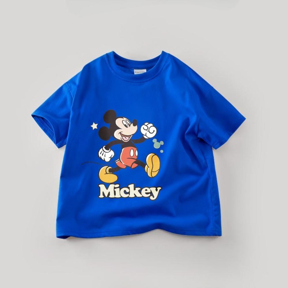Boutique Children's Tshirts Summer Cartoon Mickey Short Sleeve Tees Tops  Casual Kids Boys Clothes Cartoon T-shirt