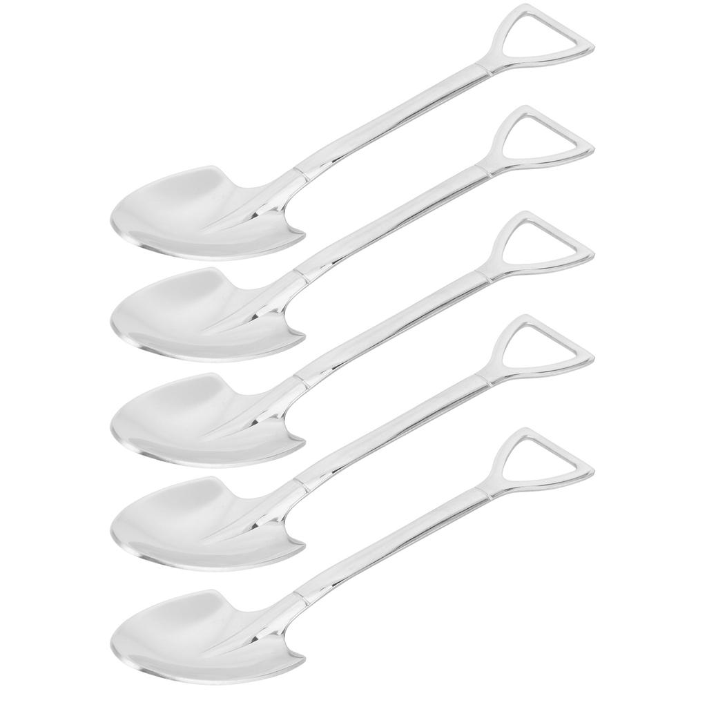 5 ks Dezertní kávové lžičky 304 Nerezová ocel Zmrzlina Dezert Dort Lžičky SadaLžička