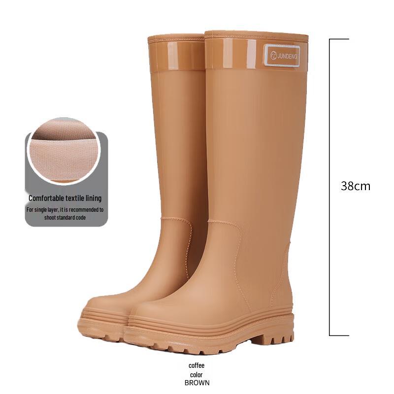 Zhuopu Adult High-Top Waterproof Rain Boots S (35-36) 23CM