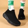 Men's Sports Shoes Mesh Breathable Soft-soled Casual Shoes Light Soft Running Shoes Non-slip Thick-soled Couple's Tennis Shoes