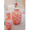 Handmade Ceramic Bisque Vase for DIY Water Marbling and Graffiti Coloring