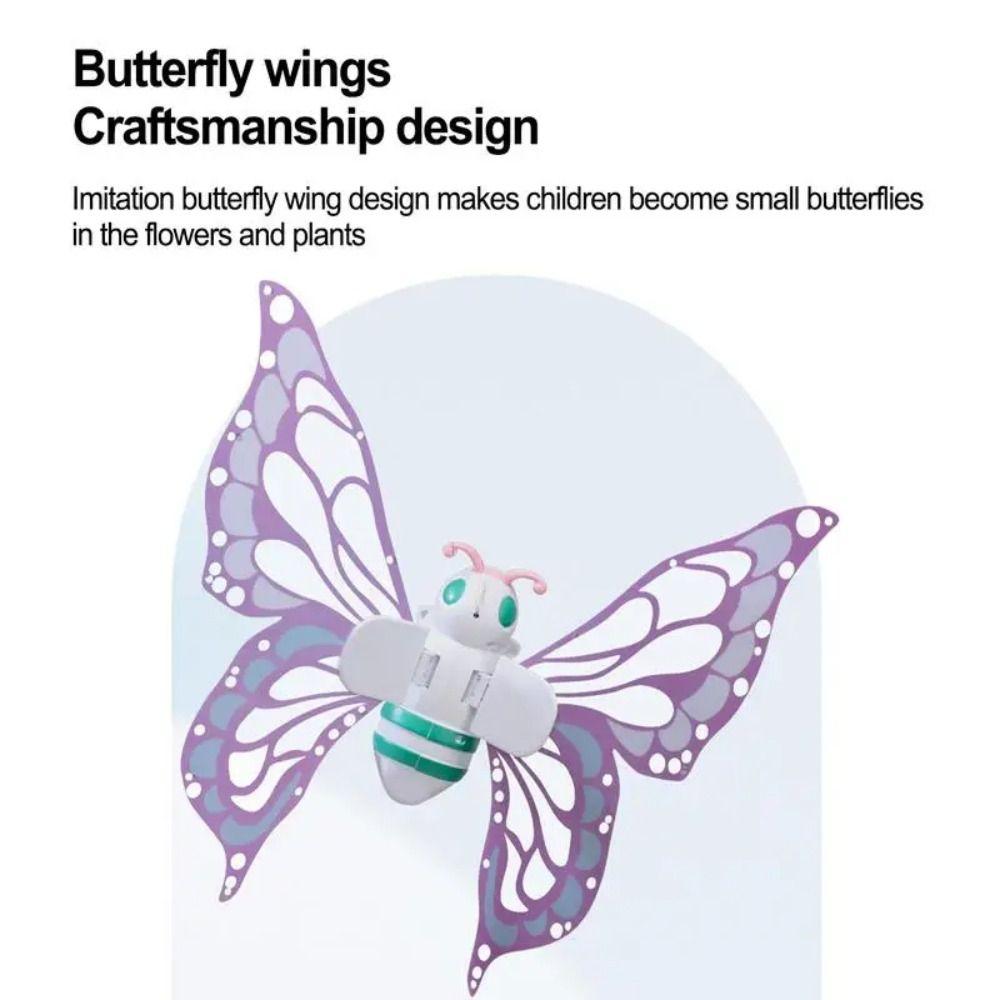With Lights Electric Butterfly Wings DIY Assembly Fairy Flying Toy  Children