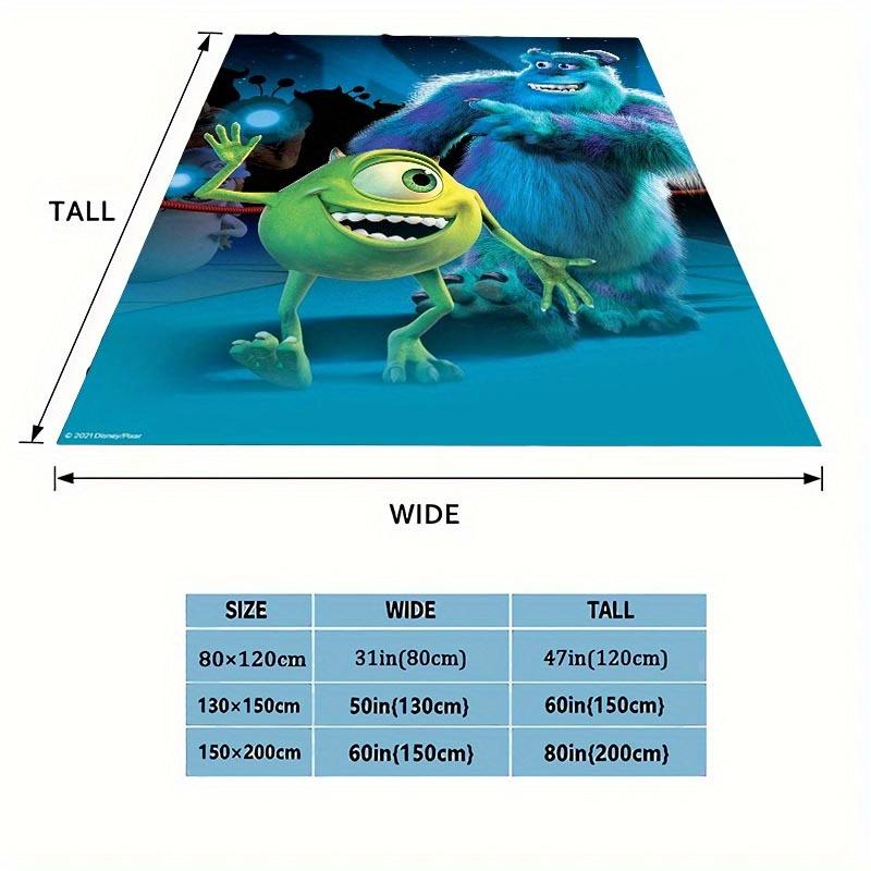 1pc Monsters University Printing Blanket Soft, All Season Throw for Living Room, Bedroom,Personalized Gift with Adorable Cartoon Design