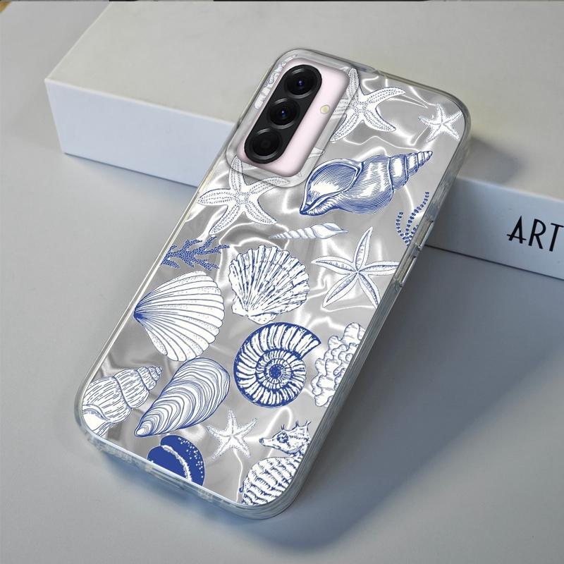Summer Seashell Starfish Girls Case For Samsung Galaxy A56 A16 A26 A36 A06 A55 A35 A25 A15 A12 A32 A54 S24 S25 S22 S23 FE Cover