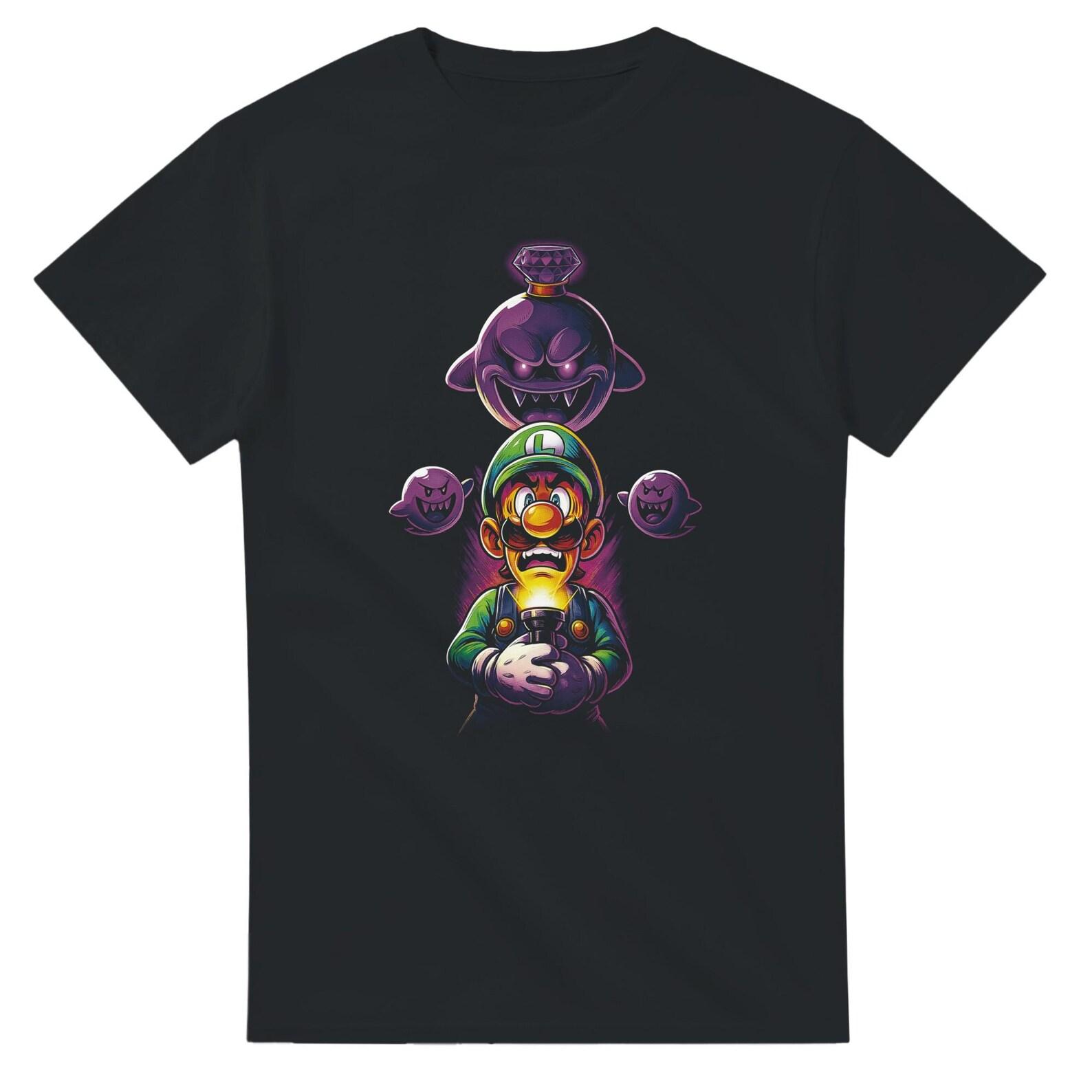 Luigi Halftone Heavyweight Unisex Crewneck T shirt | Gildan® 5000 3XL