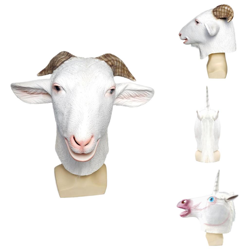 Tierziege Latexmaske mit skurrilem Design für Kostümpartys und Feiertagsveranstaltungen