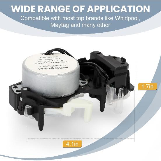 Upgrade W11212745 W11112160 Waschmaschinen-Schaltaktuator Ersetzt AP6327693 WPW10389471 4591111 PS12349319 W10389471 für MVW18MNBWW0 MAT20CSAWW0 MVWP575GW1