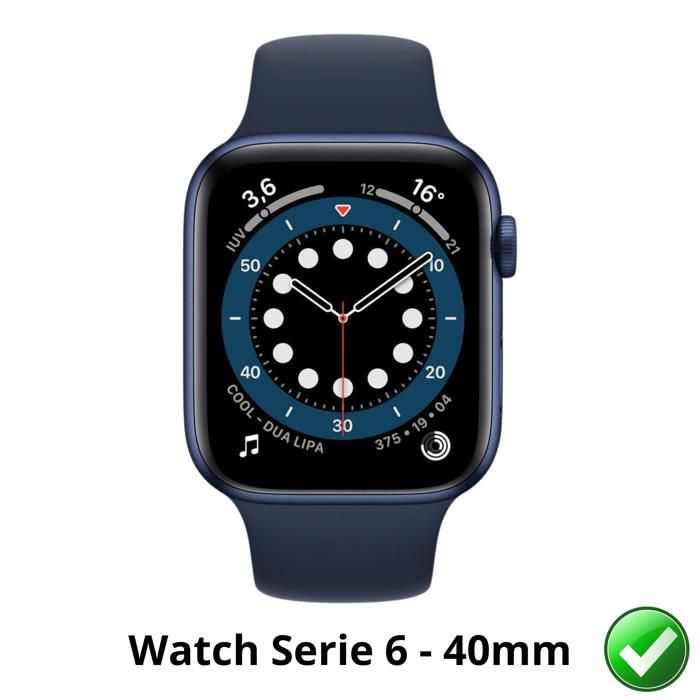 Screen Protector for Watch Series 6 - 40mm [Pack of 6] Ultra Thin Resistant Protective Plastic Film Phonillico