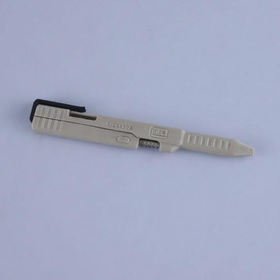 Tactical Slide Action Ballpoint Pen with Storage Box Display Stand Refillable 3D Printed Ink Pen Writing Tool Desk Accessory Men Gift