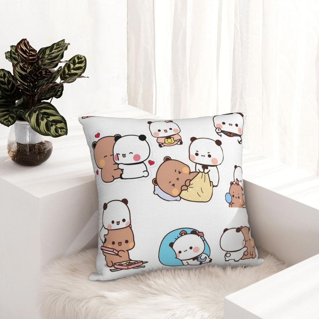 Pillow Cover Bubu Dudu Cute Cartoon Bear Character Cushion Cover Panda Pillow Case For Wedding Party Home Decor Pillowcases