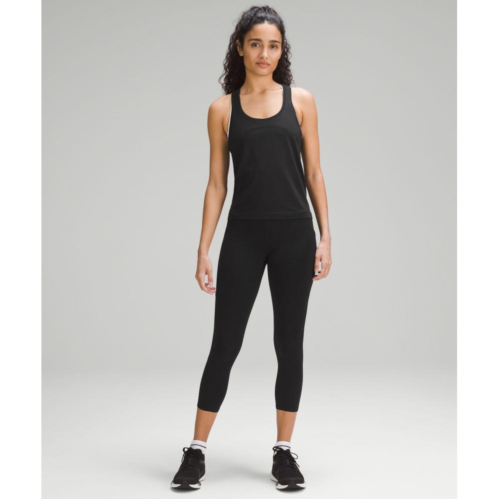 Lululemon Fast And Free High Rise Crop 23  Pockets  Updated Black