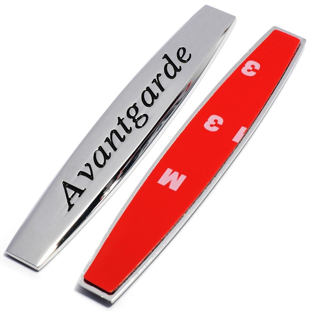 2 stk metall Avantgarde bilskjerm sideemblem merkedekal bakre støtfanger bagasjeromsklistremerke for meg+rced+es bilstyling