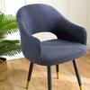 Nordic Curved Chair Cover Integrated Dining Chair Cover With Half Circle Full Coverage Universal Decoration For All Seasons
