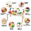 CARLOBO Wooden Educational Toy for Montessori Table Integrated Wooden Multifunctional Play Table with Addictive Perfect Gift for Boys and Ages Safe
