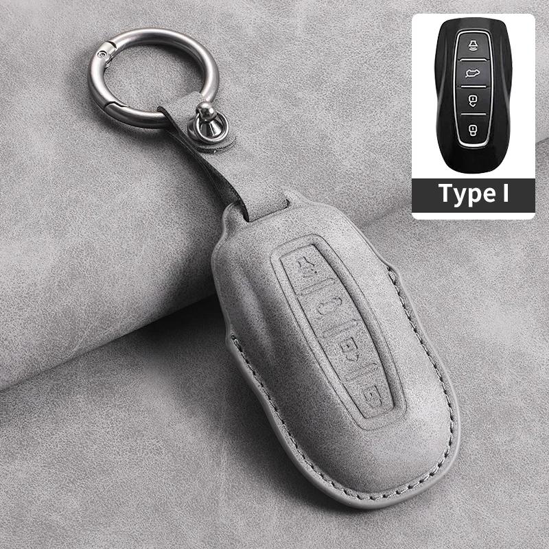 

4 Buttons Leather Car Remote Key Case Cover for Ford Tourneo Custom 2024 Equator Sport Equator for JMC Territory Key Accessories