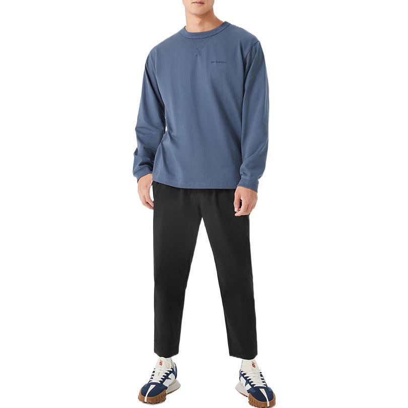 New Balance T Shirts Unisex Blue Crew Neck Moderate Straight Fit AMT23566-VTI