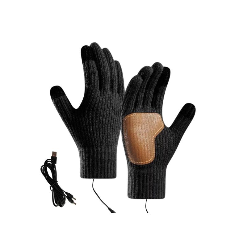 

USB Power Electric Heated Gloves Breathable Warm Heating Gloves for Cold Weather Protections with Screentouch Design чёрный