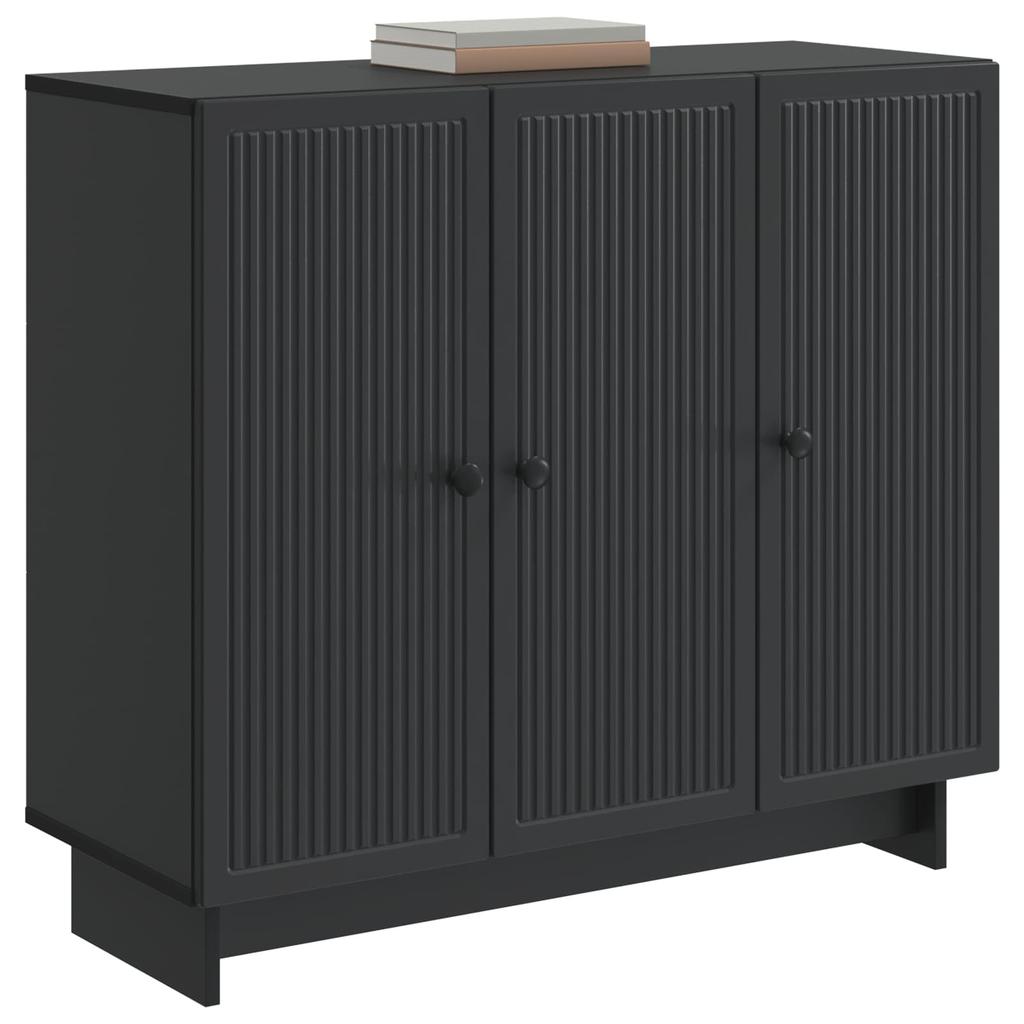 Sideboard Black 89 x 34.5 x 80 cm Particleboard