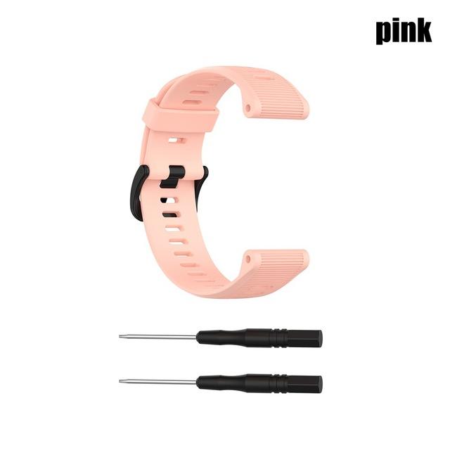 

Ремешок для смарт-часов Garmin Forerunner 945 935, браслет для часов 22 мм, силиконовый ремешок для часов Garmin fenix 7 5 6 Pro, браслет Correa For Forerunner 945 розовый