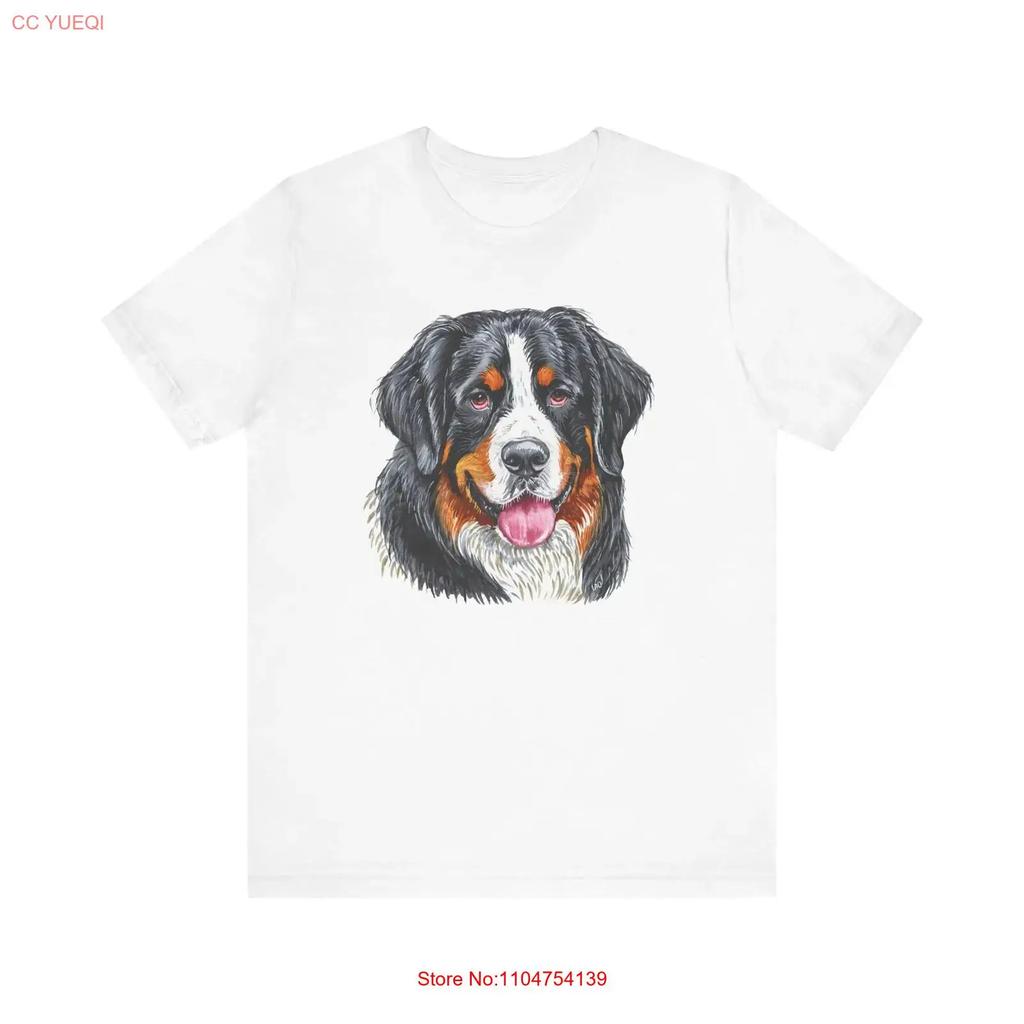 Bernese Mountain Dog 2 Jersey T Shirt vintage Washed Unisex fashion designer clothes Versatile Slightly Stretched homme