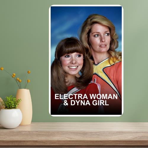

Electra Woman and Dyna Girl Metal TV Show Poster Sign 20x30cm（7.8x11.8inch）