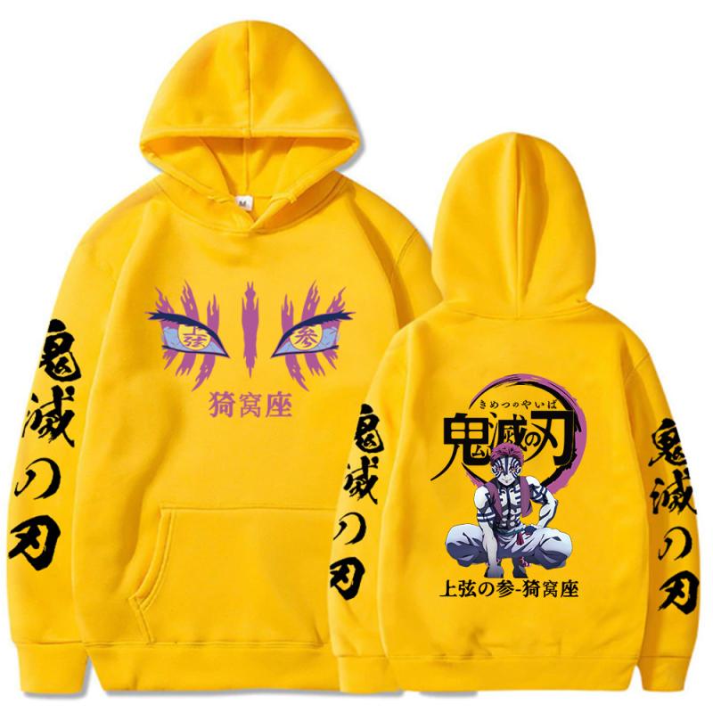 Anime Demon Slayer Hoodies Hoodie Akaza Graphic Fashion Cosplay Sudadera Harajuku Streetwear Y2K Pullover Hoodies