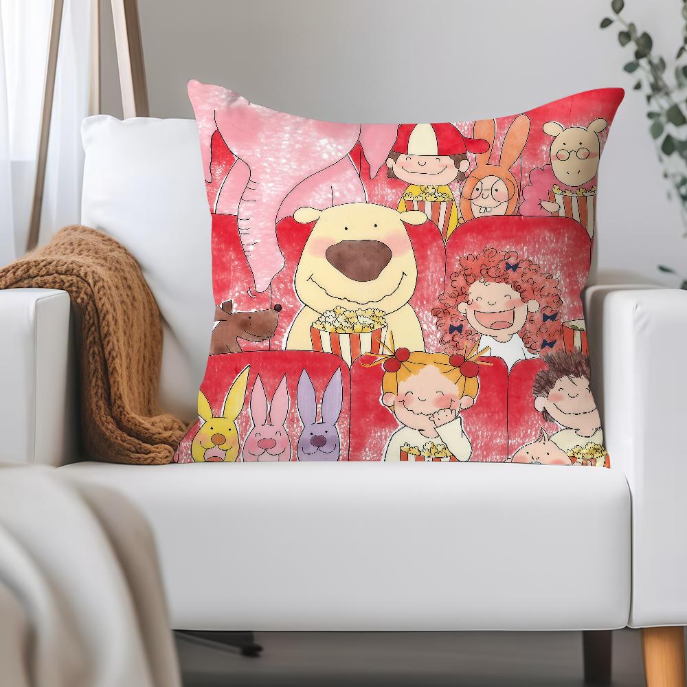 C-coco And W-Wondrous Gang Pillow Case Applicable Space For Guest Rooms Interiors Cars Office House Decoration