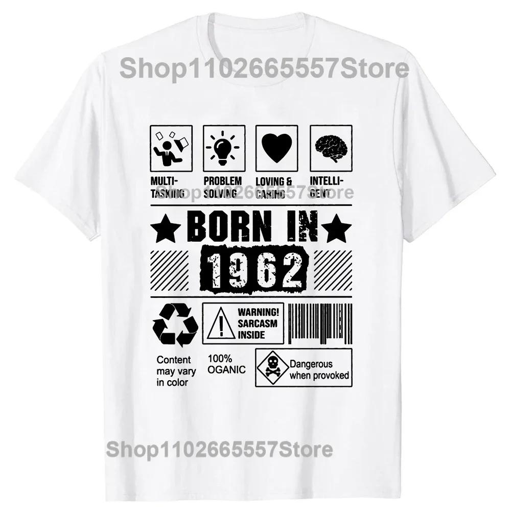 New Men Born In 1962 Multi Tasking Problem Solving T Shirt Printed Casual Tee Shirt Casual Short Sleeve Vintage Couples TShirt
