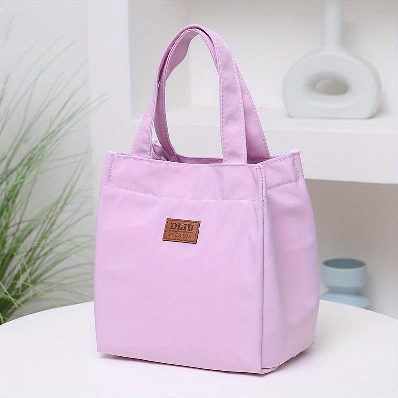 Satchel Lunch Tote Box, Lightweight Portable Lunch Storage Bag, School Office Picnic Lunch Handbag