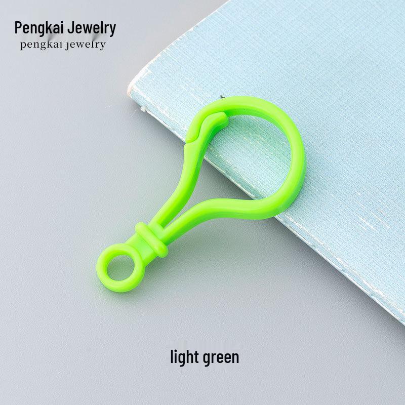 DIY Jewelry Accessories: Candy Color Plastic Buckle Set (Question Mark, Bag, Light Bulb, Gourd).