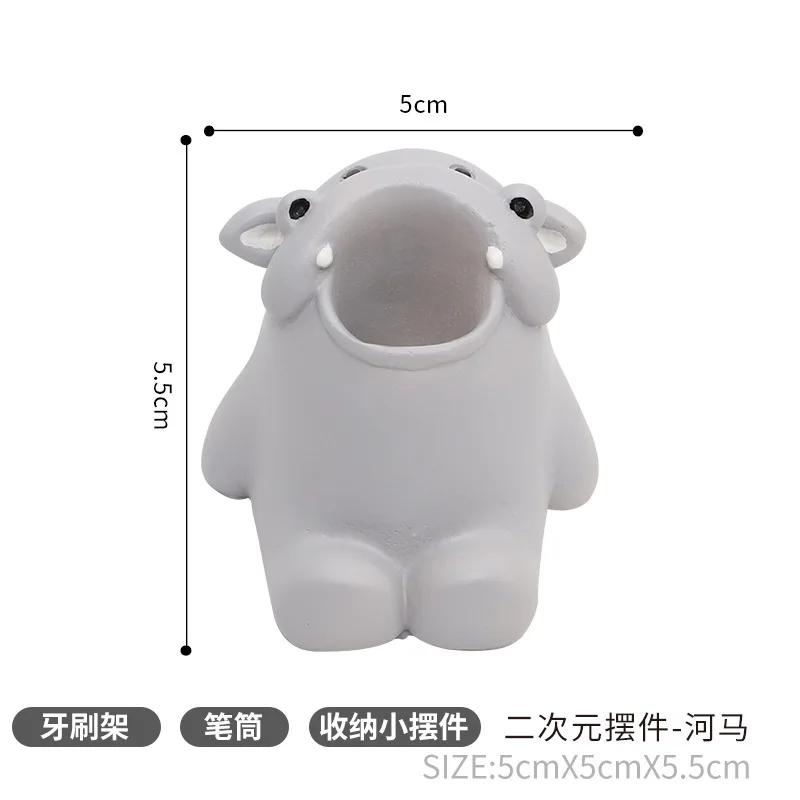 

Мультяшна тварина Тримач для зубної щітки Милий Коргі Акула Підставка для зберігання Макіяж Пензлик Канцтовари Органайзер для стільниці Прикраса ванної кімнати