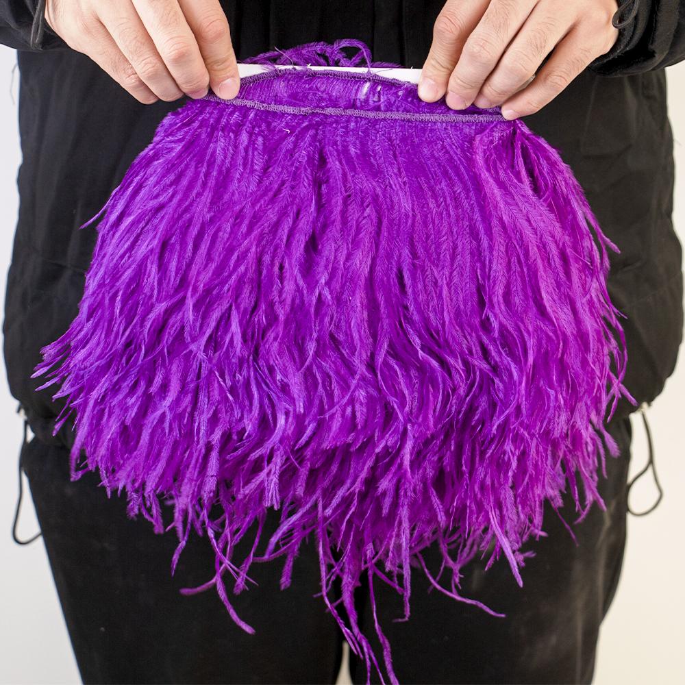 Feather1Meter High Quality Ostrich Feather Trim 10-15/15-18/18-22cm Plumes Fringe Ribbon for Home Party Dress Sewing Wedding Decoration