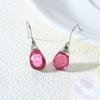 European and American Crystal Jewelry High-end Long Teardrop Earrings Fashionable Light Luxury Colorful Zircon Earrings