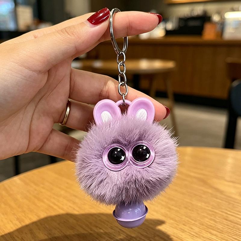 Year of the Sheep Lamb Keychain: Cute Plush Pendant for Students' Bags