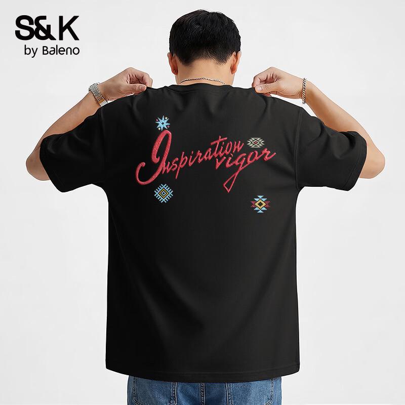 

Baleno S&K Series Men s 100% Cotton Short Sleeve Casual T-Shirt M