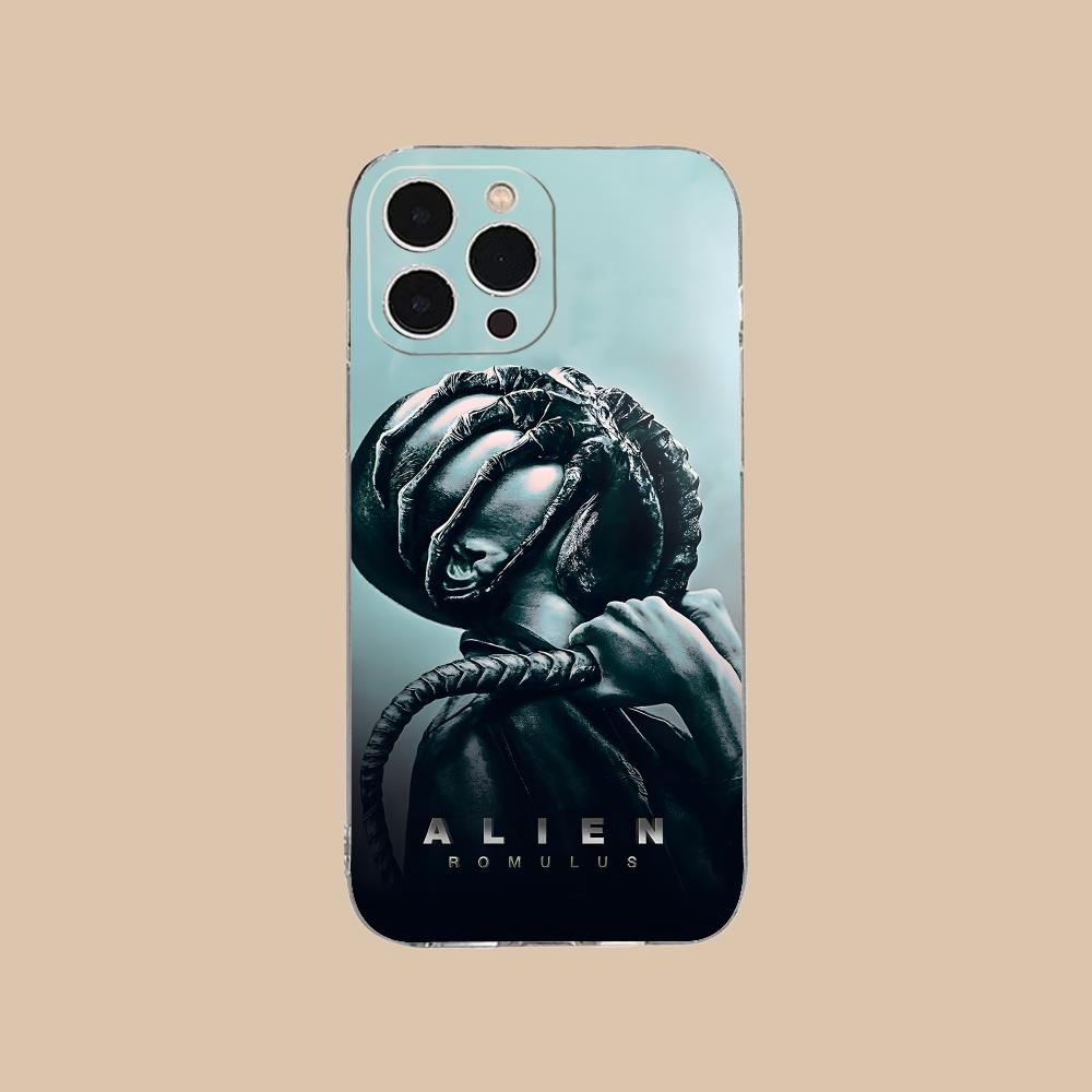 Alien Romulus Mobile Cell Phone Case for iPhone 17 16 15 14 13 12 11 X XR XS Air Pro Max Plus Mini Clear Colorful Cover Luxury