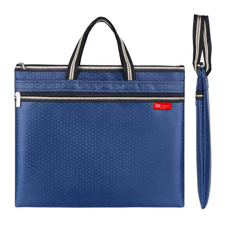 Waterproof Business Meeting Tote with Zipper, Large-Capacity Laptop Storage Briefcase