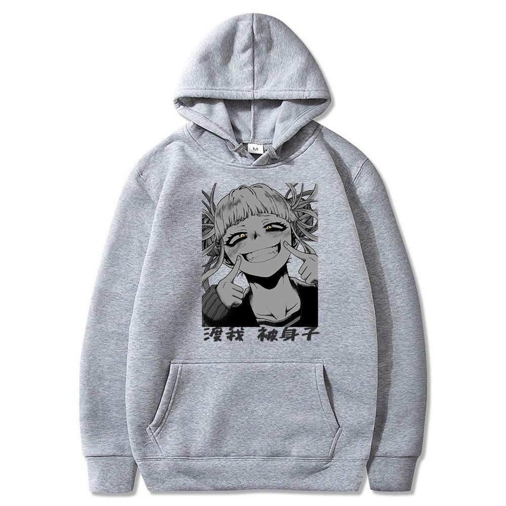 Japan Anime My Hero Academia Himiko Toga Graphic Printed Men Women Hoodies Boku No Hero Academia Streetwear Harajuku Sweatshirt