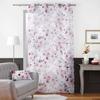 Rideau panneau a oeillets Voile Collection Bouquet de fleurs