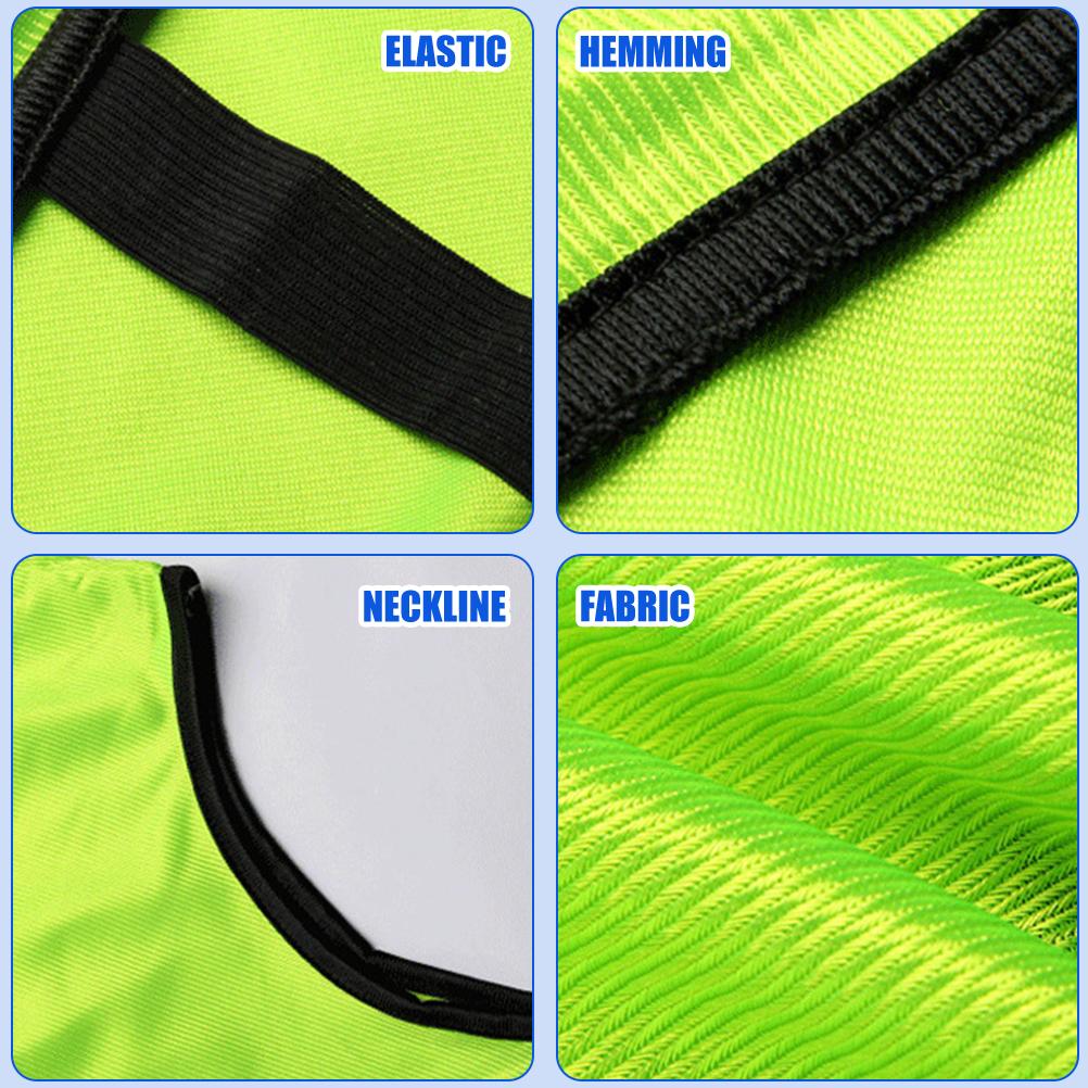 10Pcs Kids Scrimmage Training Vest Practice Jersey Pennies Bibs for Soccer Basketball Football