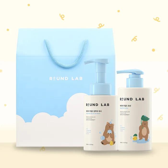 

[ПОДАРОЧНЫЙ НАБОР]_ Детский мягкий гель для мытья головы и тела + лосьон, набор из 2 штук