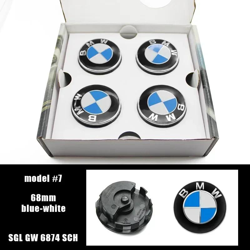 Nové 4 ks 56mm 68mm Plovoucí středové krytky kol Pro BMW G11 G12 G30 G31 G32 G38 G01 G08 G02 G05 F45 F46 F52 F48 F49 F39 Auto Ac