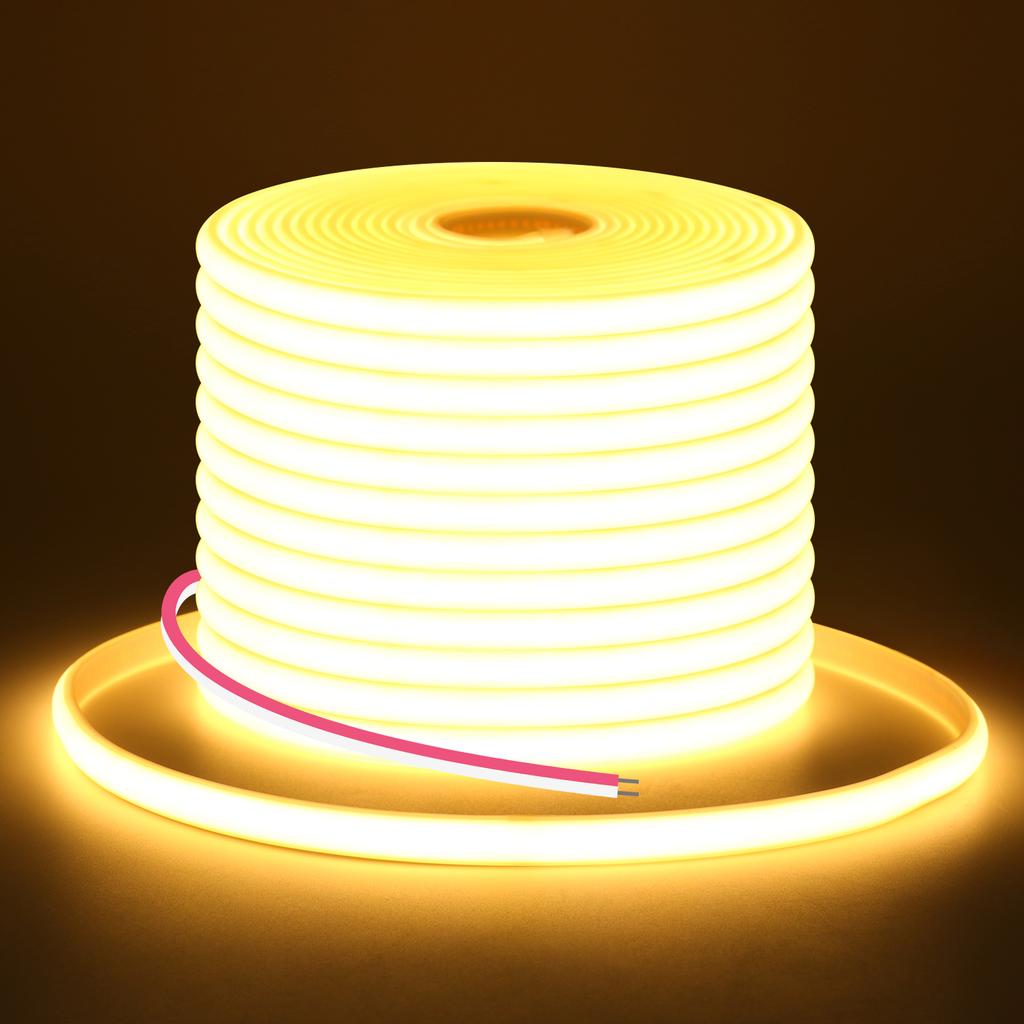 12V 24V COB LED Streifen Flexibles Neonlicht IP67 Wasserdichtes LED Band 320 LEDs Dichte Lineares Licht mit Klebeband